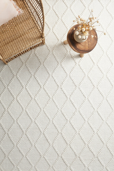 Huxley White Rug 320 x 230cm