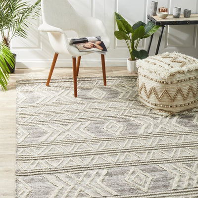 Sasha Esha Woven Tribal Rug Natural