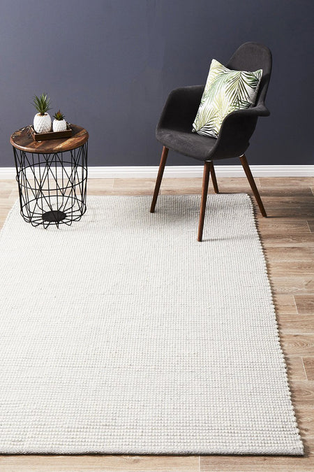 Lukas Stunning Wool Grey Rug