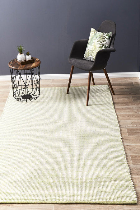 Lukas Stunning Wool Pistachio Rug