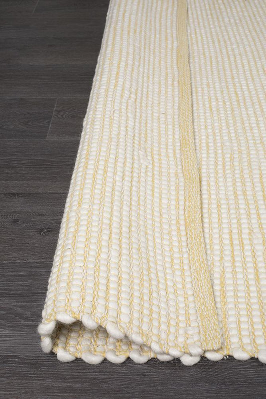 Loft Stunning Wool Yellow Rug