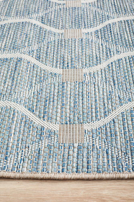 Terrace 5501 Blue Runner Rug