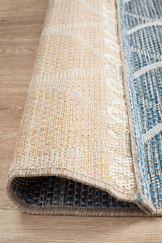 Terrace 5501 Blue Runner Rug