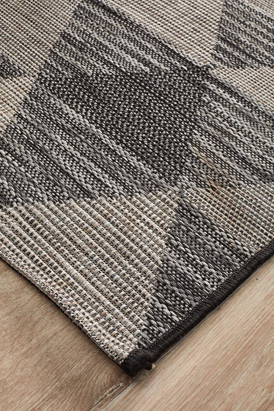 Terrace 5503 Black Runner Rug
