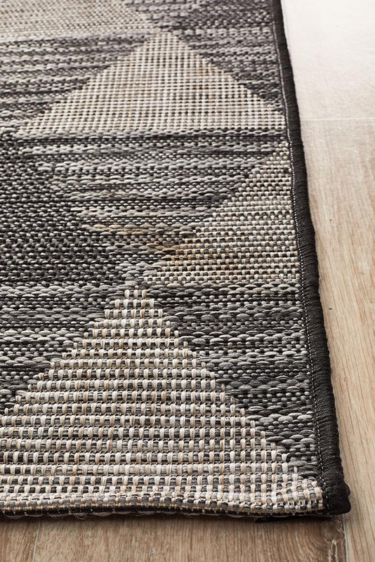 Terrace 5503 Black Runner Rug