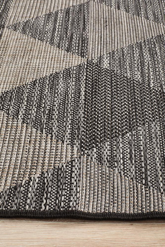 Terrace 5503 Black Runner Rug