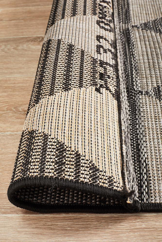 Terrace 5503 Black Runner Rug