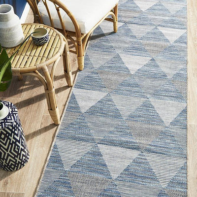 Terrace 5503 Blue Runner Rug