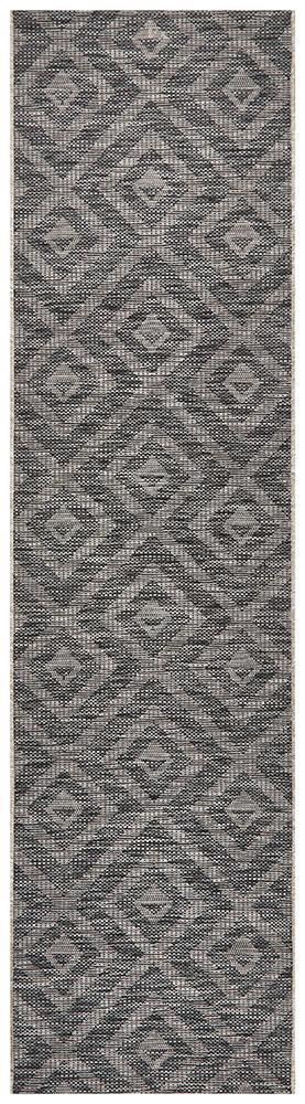Terrace 5504 Black Runner Rug