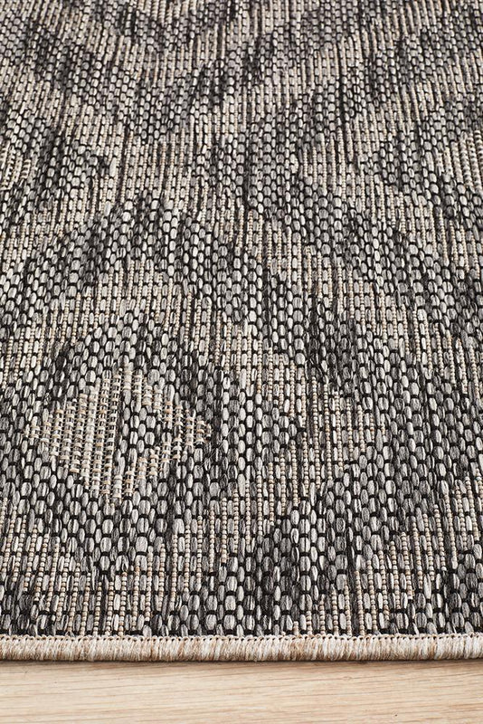 Terrace 5504 Black Runner Rug