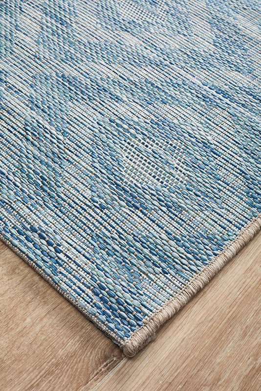 Terrace 5504 Blue Runner Rug