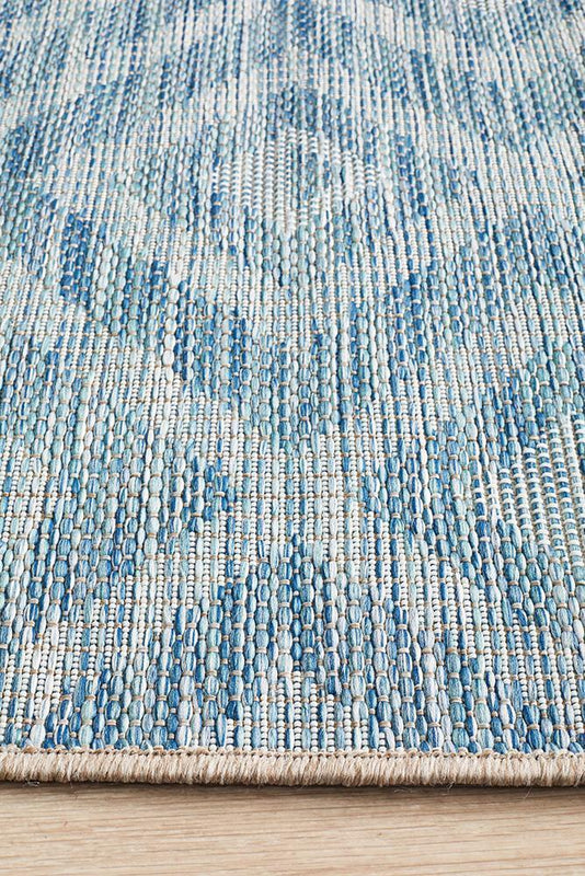 Terrace 5504 Blue Runner Rug