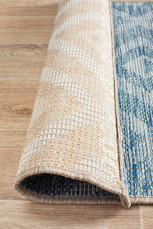 Terrace 5504 Blue Runner Rug