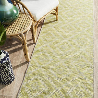 Terrace 5504 Green Runner Rug