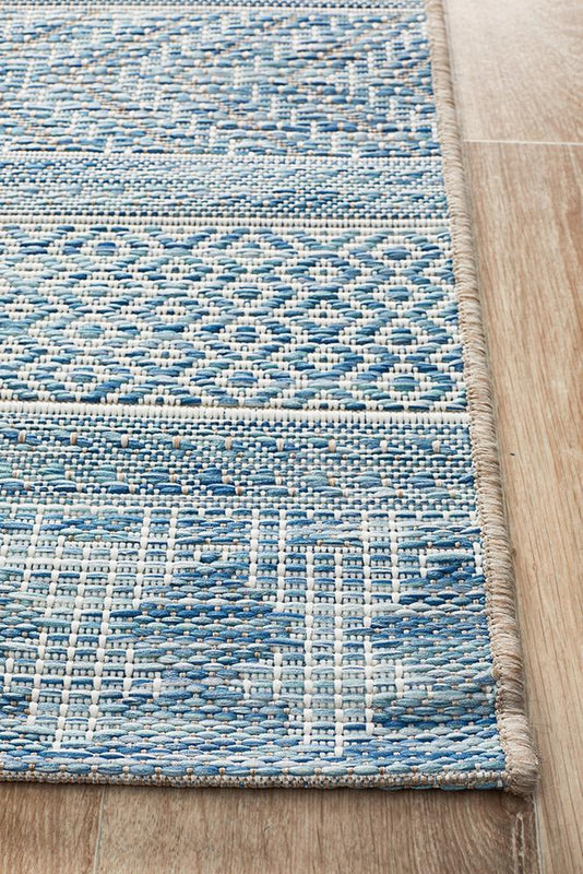 Terrace 5505 Blue Runner Rug