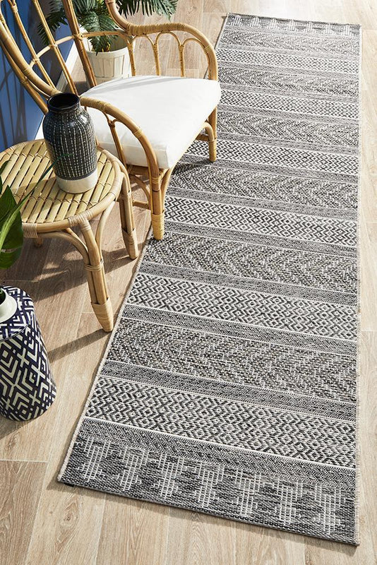 Terrace 5505 Grey Runner Rug